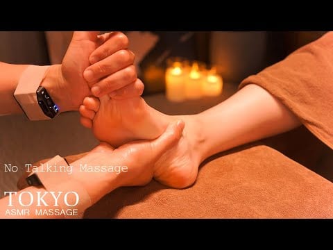 ASMR なぜ足つぼマッサージは眠くなるのだろう (足冷え対策) | Why does a foot massage make me sleepy?