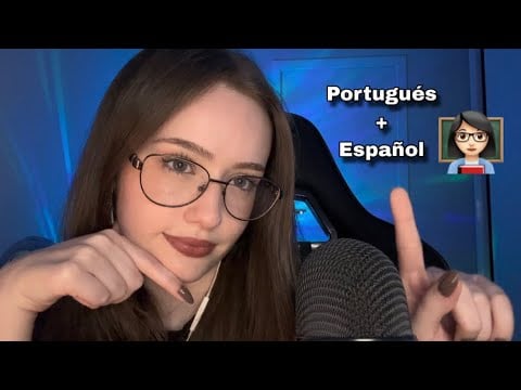 |ASMR| ENSEÑÁNDOTE PORTUGUÉS! 🧠👩🏻‍🏫 