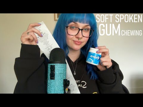 ASMR [SOFT SPOKEN] Gum Chewing, Receipt Reading & Talking Through My Meals For The Week