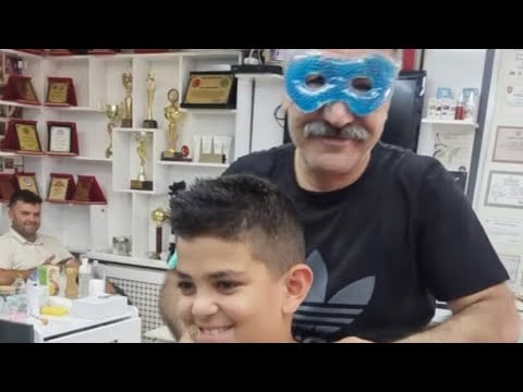 ASMR HAIR CUT AND RELAXING MASSAGE TO MY YOUNG FOLLOWER