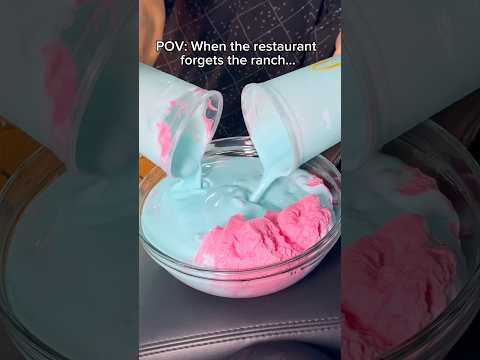 When the restaurant forgets the ranch… #food #eating #burger