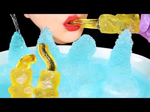 ASMR MUKBANG HONEY JELLY ASMR INSTANT ICE ASMR HONEY JELLY EATING