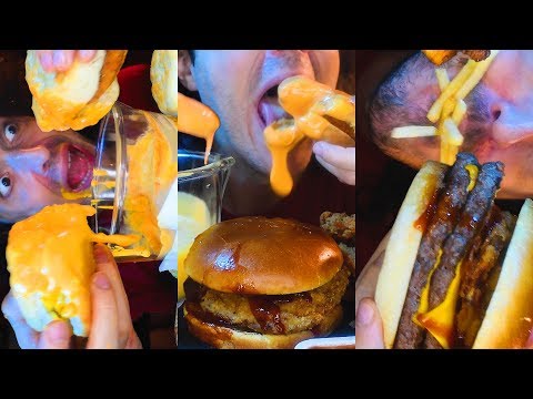 ASMR Eating MCDONALDS For 2 Hours No Talking 먹방