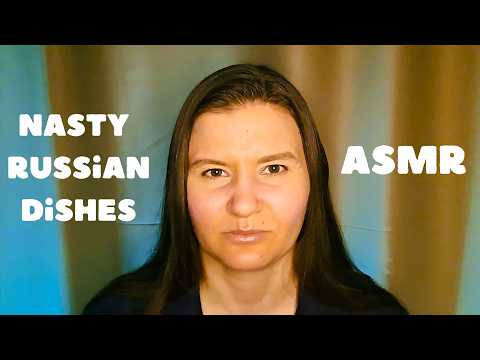 ASMR The strangest dishes of Russian cuisine (Russian accent speaking)