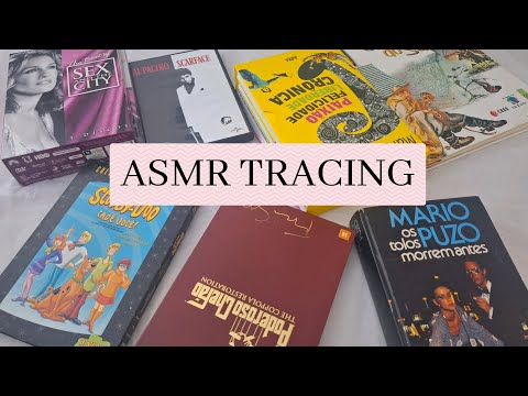 ASMR TRACING CONTORNANDO AS LETRAS E DESENHOS/ sussurro, sons de boca e tapping