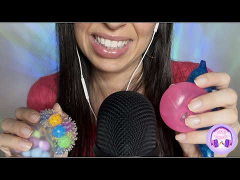 ASMR satisfying sticky stress ball sounds