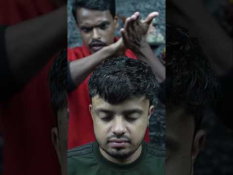 Very Fast ASMR HardCore Head Massage By Strong Wrist Barber #shorts