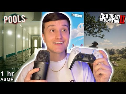 ASMR Gaming 🎮 | 1 Hour of Relaxing Gameplay (Fortnite, Pools, Red Dead 2)