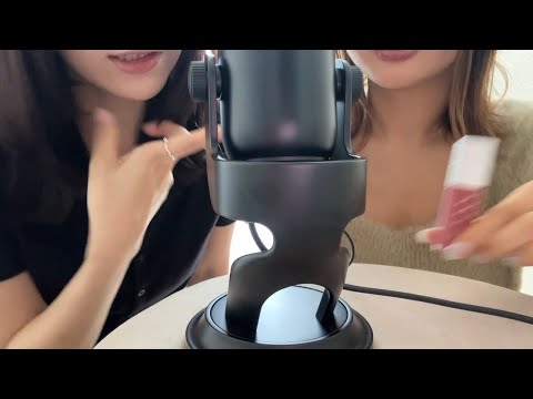 ASMR お姉さん達がきみ達に雑〜にメイクする音