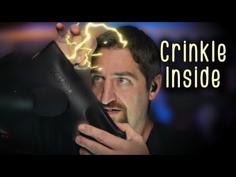 ASMR Binaural Crinkle Tapping Satisfying Trigger #SleepAid