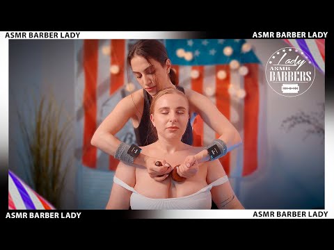 💈 ASMR Shoulder and Neck Massage by Barber Lady Nisa