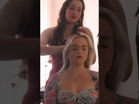 asmr hair play on a real person