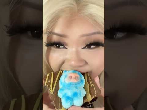 LABUBU DUBAI CHOCOLATE CRUMBL COOKIE #mukbang #eatingasmr #asmr