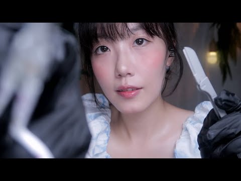 ASMR 눈썹 관리 받으며 잠드는 브로우 헤나 타투 & 정리 Eyebrow shop RP