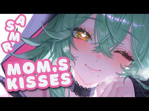 Мама погладит и поцелует своих зайчиков перед сном 【3DIO ASMR】💚 дыхание и поцелуи с ушка на ушко