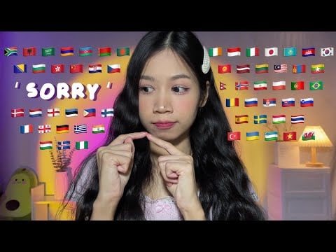 ASMR Saying ‘Sorry’ in 61 Different Languages 🥹 Find Your Language!