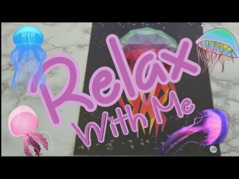 LO-FI ASMR VISUAL & SOUND TRIGGERS: JELLYFISHING STICKER PUZZLE #125