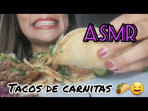 ASMR | TACOS DE CARNITAS 🌮🐖| SONIDOS RELAJANTES | SUSURROS