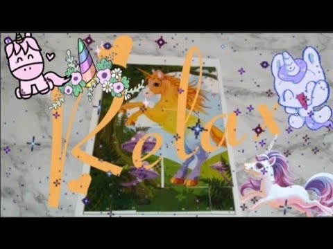 LO-FI ASMR TRIGGERS: MAGICAL UNICORN 🦄 STICKER PUZZLE (Hand Movements) #65