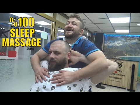 ASMR turkish barber + NECK CRACK  + head, back, face, ear, neck, elbow, shoulder, sleep mamssage