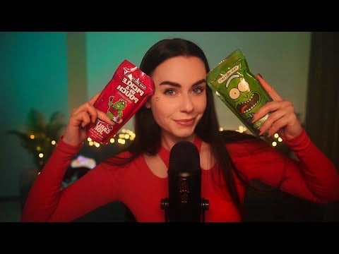 АСМР БОЛТАЕМ 🥰 Кушаем СНЕКИ ХРУСТИМ Огурчиками 😋 ASMR Trying SNACKS and CUCUMBERS