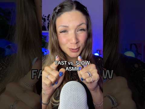 FAST vs SLOW #ASMR #asmrsounds #asmrvideo