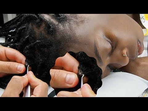 ASMR Super Attentive Nitpicking Dandruff Between Braids | softly whispered 🤯