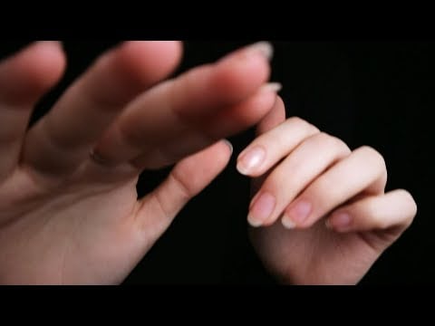 [ASMR] ultra slow, up-close hand movements + rain storm outside (no talking)