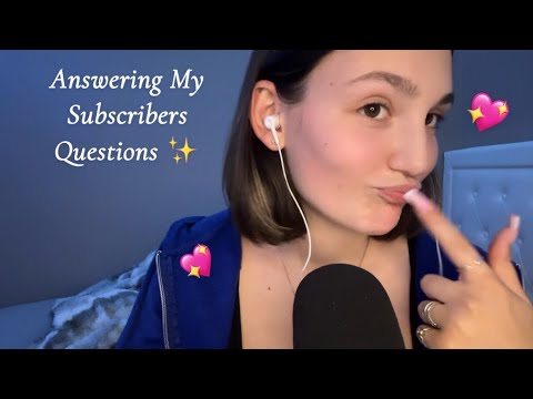ASMR | Answering My Subscribers Questions✨(Tearing paper trigger)