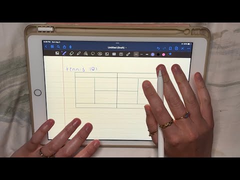 iPad ASMR ✨😴💤| Teaching You Tennis *soft spoken*