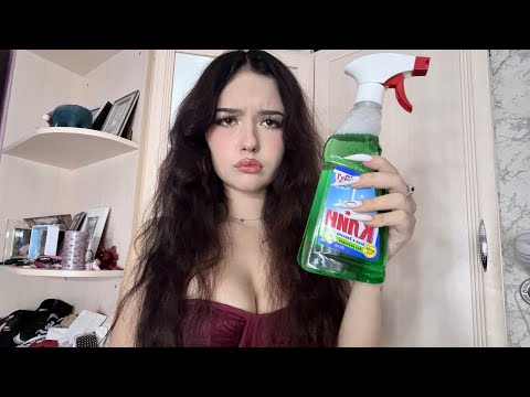 АСМР Мою Зеркало 🧽 таппинг по телефону + 🌹