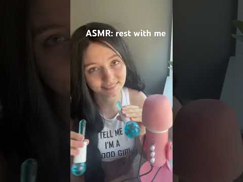 rest with me 🤍#asmr #girlfriendasmr #sleepaid #comfortaudio #whisper