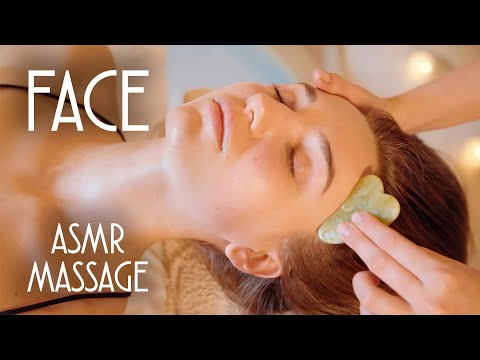 ASMR | MASSAGE | asmr face gua sha massage