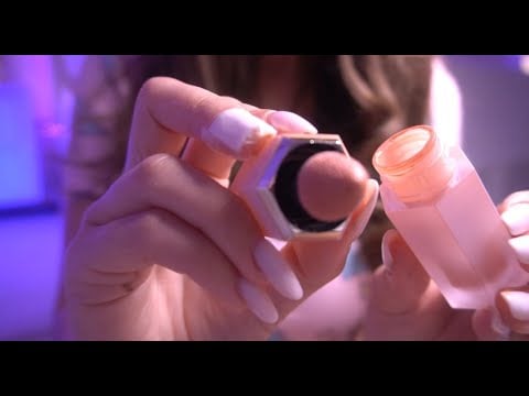 🍒 1 Minute ASMR - Doing Your Makeup FAST (Layered Sounds)