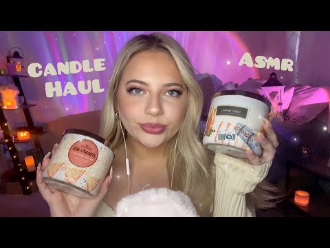 Asmr Candle Haul - Transition Fall Candles 🕯️ Long Nail Tapping 💅