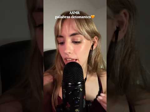 ASMR palabras detonantes🧡 #asmr #asmrenespañol #susurros #triggerwords #asmrcasero