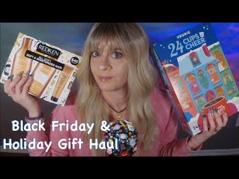 ASMR Gum Chewing Holiday & Black Friday Gift Haul | Ulta, Kohls, Amazon, Keurig, Athleta | Whispered
