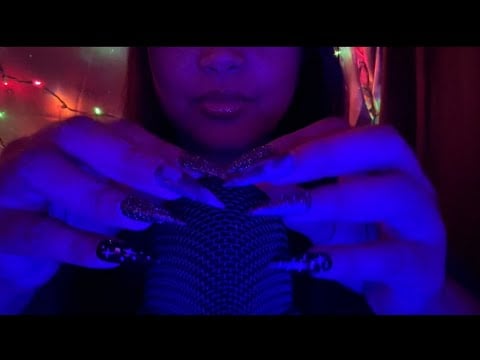ASMR Mic Scratching With Long Nails (No Talking) ~ Looped