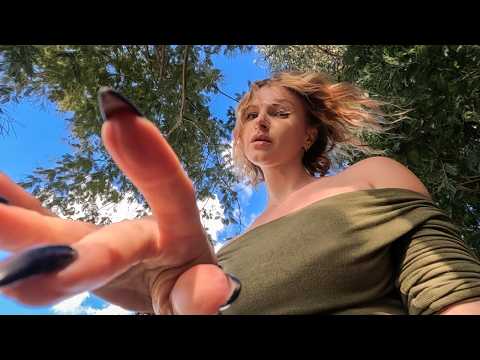 ASMR Laying down in Nature, Energy clearing, Personal attention.