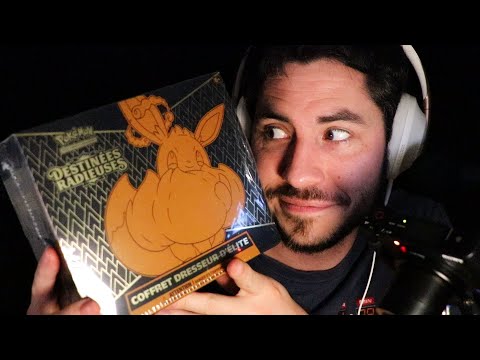 ASMR Cadeau Pokemon Company - Coffret Elite Evoli VMAX