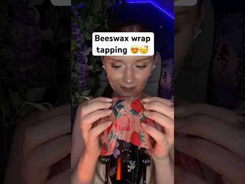 Beeswax wrap tapping 😍I’m in love with it again 💛 ASMR