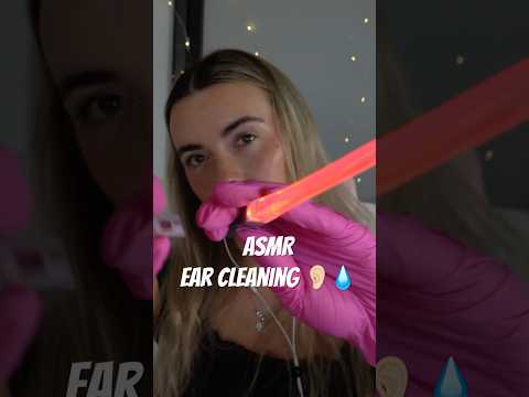 ASMR intense ear cleaning (3dio mic) layered sounds 💧💧 #asmrearcleaning #asmrroleplay