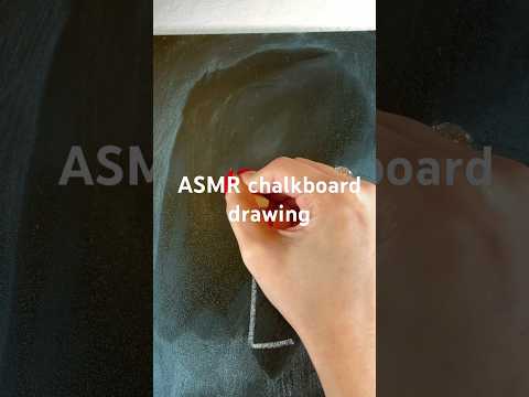 ASMR drawing on chalkboard #drawing #asmr