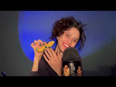 3 triggers y a dormir 🌈 (mic gripping, teeth tapping, banana de arena) ASMR