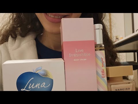 ASMR talking about perfumes - soft spoken 🌹🌸🍎