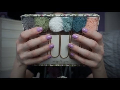 [ASMR] Tapping on Cute Office Supplies - Whispered!