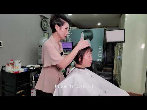 Korean Hair salon ASMR visual and auditory activation #Gravention(appeal)cut young and sophisticated
