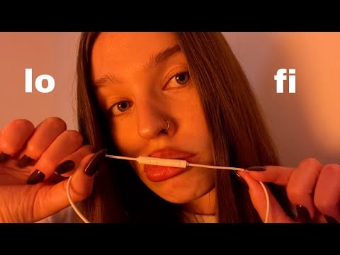 АСМР (lo-fi) шёпот,звуки рта,персональное внимание на микро от наушников