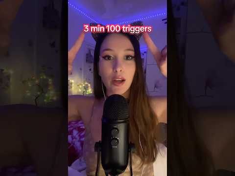 ASMR 100 triggers in 3 min ! What is your number 1 ? 🤩 #asmr #asmrtriggers #triggers #tingles