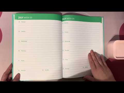 ASMR Flipping Through A 2026 Planner